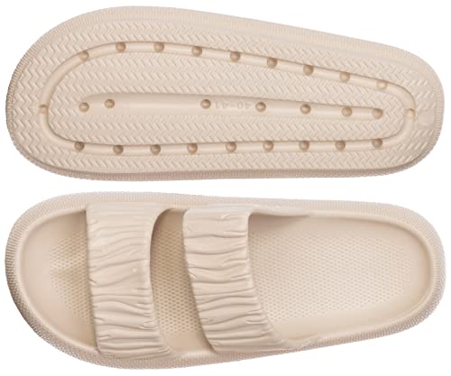 Brandsseller Hausschuhe Damen Pantoletten Doppel Band Badeschuhe Hohe Weiche Phylon Slipper