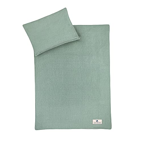 Julius Zöllner Musselin Kinderbettwäsche 100x135 + 40x60 cm | 2-teiliges Set aus Deckenbezug und Kissenbezug aus 100% Baumwollmusselin | Oeko-TEX...