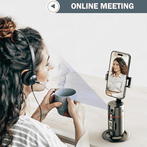 Image of EDNITA E13 Selfie Stick Tripod Ai Powered Auto Face Tracking,360 Rotation Mobile Holder for Smart Video Shoot with Remote,No App Needed,Gimbal Stabilizer with Gesture Control for Video Recording