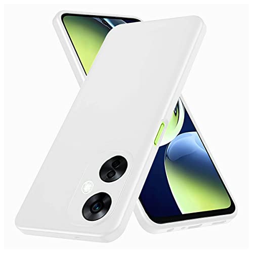 Image of LIRAMARK Liquid Silicone Soft Back Cover Case for OnePlus Nord CE 3 Lite 5G / 1+Nord CE 3 Lite 5G (White)