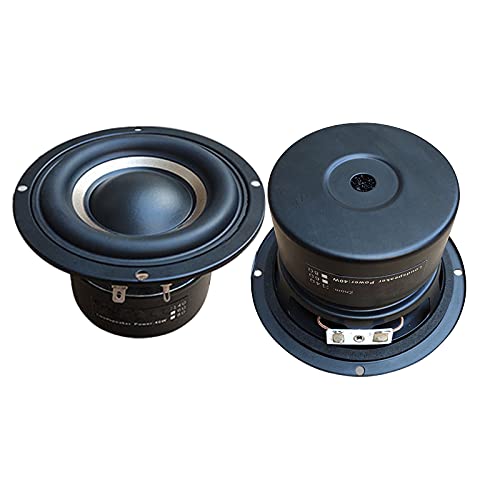 Subwoofer Altoparlante 100W 4 Pollici Subwoofer Altoparlante 4Ohm 8Ohm 4 Strati Bobina Mobile Altoparlante Bassi for Car Audio Home Theater Fai Da Te(4Ohm Square)