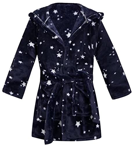 Longxing Boys' Girls' Hooded Bathrobe Soft Plush Robe Kids Sleepwear Dressing Gown Gift thumb #1