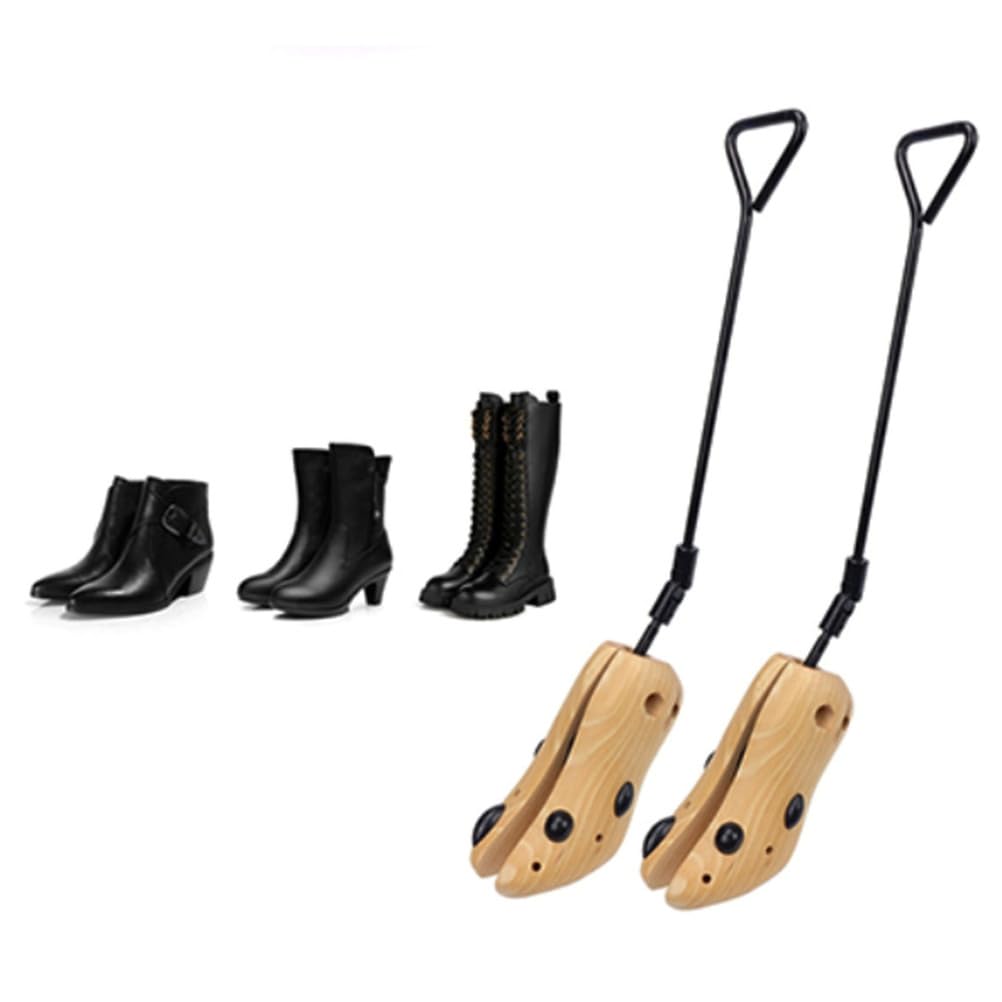 Tacchi Alti Anti Piega Stivali espansore, barella di Stivali in Legno, Pino Professionale Scarpe Regolabili Supporto Unisex