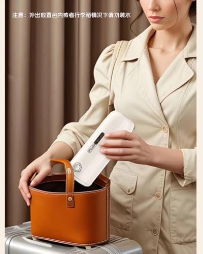 Image of Portable Mini Electric Kettle - 400 ml Travel Boiler for Hot Water, Tea & Coffee - Compact Fast-Boil Water Heater for Office, Home & Camping
