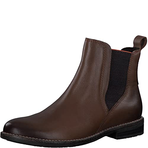 MARCO TOZZI Damen Chelsea Boots Kunstleder - Mit Reißverschluss & Weichem Innenfutter
