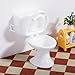 TOYANDONA 6pcs Dollhouse Toilets - Miniature Toilets Mini Toilet Cake Topper for Dollhouse Bathroom Furniture 1 12 Scale Cake Decorations (White)