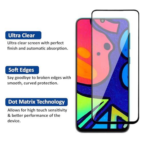 Image of AIBEX Tempered Glass for Samsung F62 5G| 9H Hardness | Anti-Glare & Anti-Fingerprint | Water Resistant | Edge-to-Edge Full Screen Protector | Bubble-Free Installation