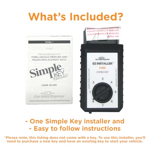 Simple Key DIY Car Remote and Key Combo Installer for Select Ford, Lincoln, and Mercury Vehicles | Pair New Keys to Your Vehicle with No Tools Required | New Key Not Included - Programmer Only - Thumbnail 3