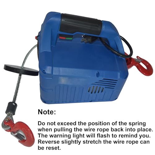 Cabrestante eléctrico portátil 450kg 7.4m 110V miniatura 6