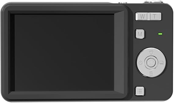 4K 64MP M15 Integrated CCD Digital Camera with 32GB TF Card, Slide Design Student Pocket Camera for Travel Shoots Recording, 2.8 Inch Screen Fast AF(Black)