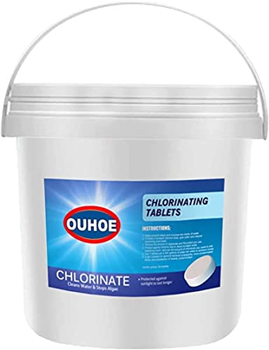 Chlorine Pool Tablets, 300Pcs Chlorine Swimming Pool Tablet Tablets Chlorine, Chlorinating Tablets Pool&Spa (300pcs-A)