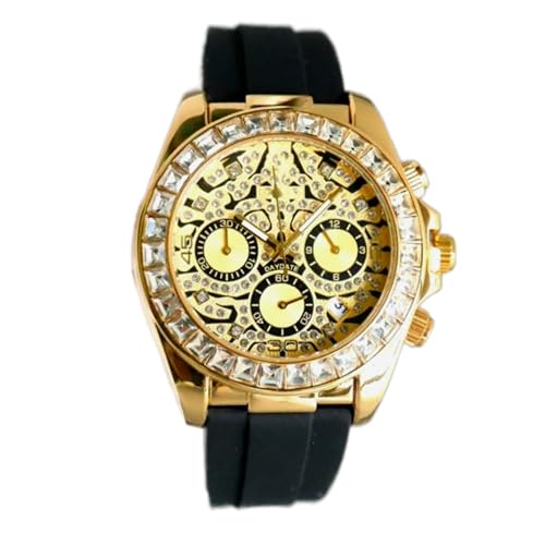 Generic Luxury Men Gold Chronograph Watch - Image 7