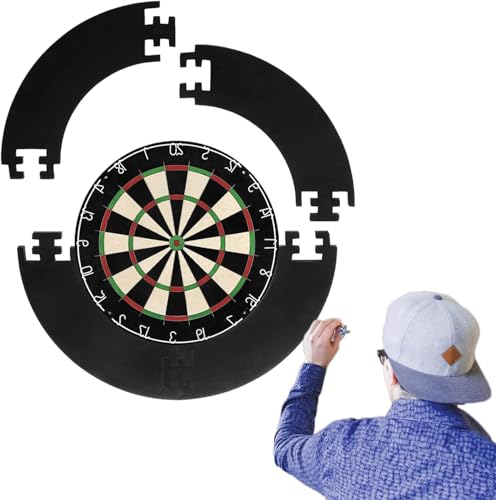 Dart Catcher Ring, Dart Board Surround, Dart Board Surround für Wandschutz, Dart Board Protector, 5er Set (Schwarz) Dart Catcher Ring, Dart Board Surround, Dart Board Surround für Wandschutz, Dart Board Protector, 5er Set (Schwarz)