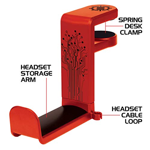 image for ENHANCE PC Gaming Headphone Holder - Desk Headphone Hanger Esports Hea