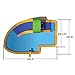 Blast Zone Hydro Rush - 19'x11' Inflatable Water Slide+Blower - Splash Area - Water Cannon - Climbing Wall