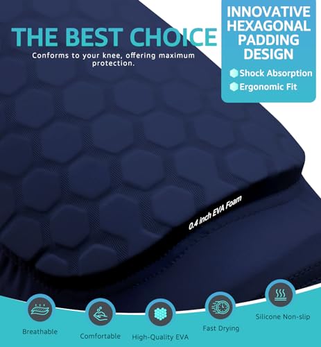 image for HiRui Knee Pads for Kids Youth Adult, Basketball Baseball Knee Brace K