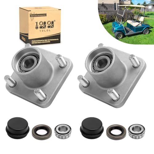 10L0L 2 Pack Front Wheel Hub Assembly for Club Car DS Golf Cart 1974-2003, Replace OEM 1011892, 11011102, 1011153, 1011889, 1011894