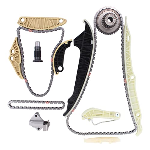 NewYall Crankshaft Gear Chain Guide Oil Timing Chain Tensioner Kit for EA888 3rd Generation VW Beetle Golf Passat CC Tiguan GTI Jetta Audi A3 A4 TT TTS A5 Q5 A6 Quattro