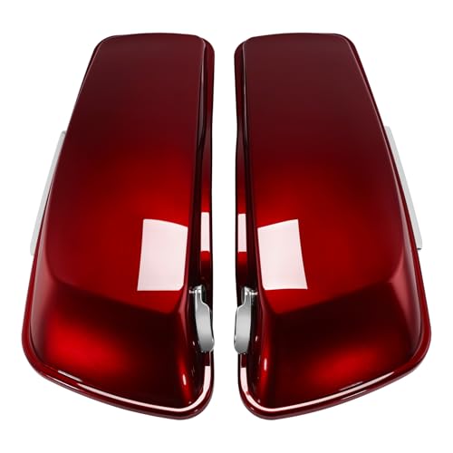 HR3 Velocity Red Sunglo (Pinstripe) 4" Stretched Hard Saddlebag Compatible with 2017 Road Glide Special Street Glide Special (Replace for OEM) Fit for 2014-2023 Harley Touring Models miniatura 3