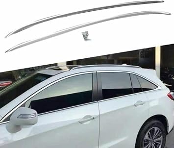 2Pcs Fits for Acura RDX 2012-2018 Aluminum Roof Rail Rack Side Rail Bar Holder
