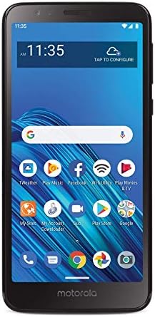TracFone Motorola Moto E6 4G LTE Prepaid Smartphone (Locked) - Black - 16GB - Sim Card Included - CDMA