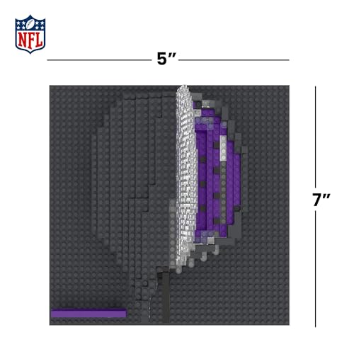Image of FOCO NFL Unisex-Adult NFL Team Construction Blocks 3D Mini BRXLZ Stadium