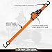 SMARTSTRAPS 10’ Retractable Ratchet Straps, 2 Pack – 3,000lb Break Strength, 1,000lb Safe Work Load — Haul Motorcycles, Boats, and Appliances with Patented Technology Heavy Duty Ratchet Straps