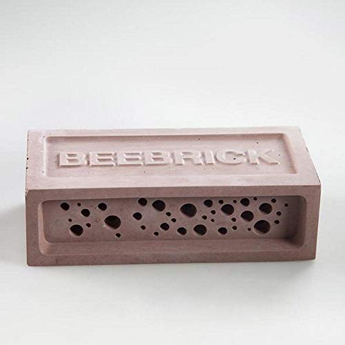 Green & Blue Red Bee Brick Solitary Bee House | Nester Hotel Bee Hive House | Weatherproof Construction