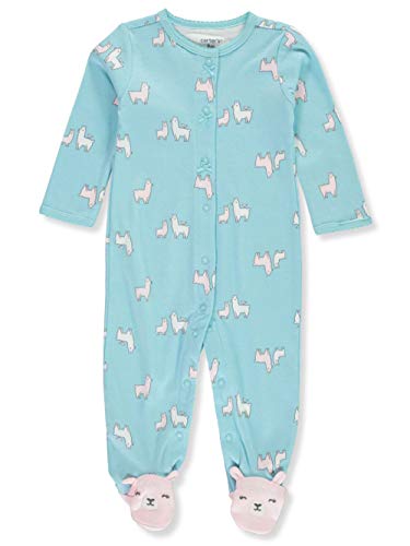 Carter's Baby Girls' Llama Pair Footed Coverall - Multi, Preemie