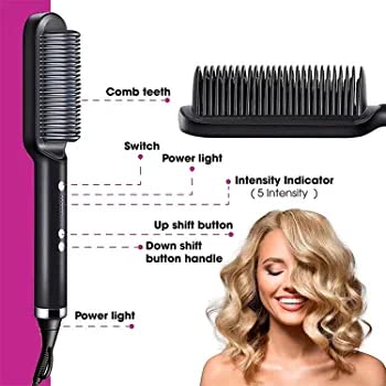 Image of USB Rechargeable Automatic Wireless Electric Hair Curler - L /R Rotating, Cordless Auto Curler, Black