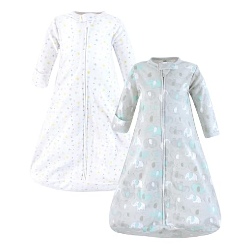 Image of Hudson Baby Unisex Baby Cotton Long-Sleeve Wearable Sleeping Bag, Sack, Blanket