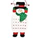 OULII Countdown to Christmas Santa Advent Calendar Hanging Ornaments For Home Office Party Decoration (Snowman)
