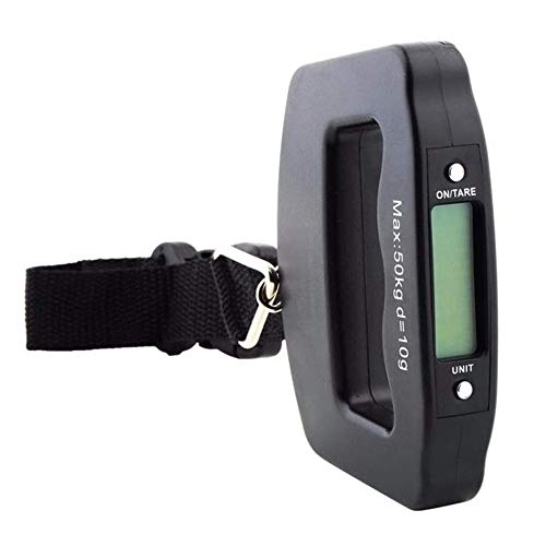 Luggage Weighing Scale, 50kg /110 LB LCD Display Digital Belt Scales Portable Electronic Hanging Scale with Strap for Travel Suitcase Luggage