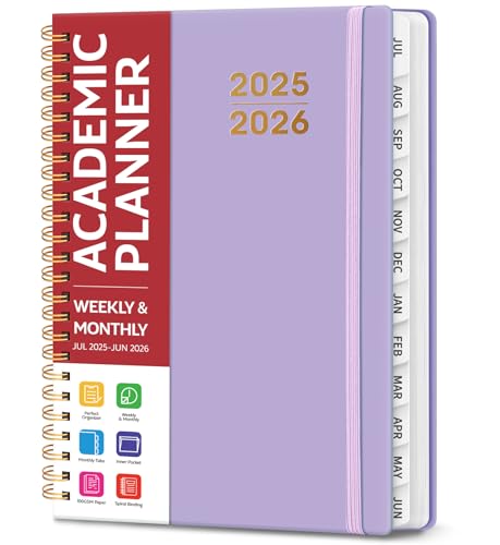 Academic Planner 2025-2026 For Women & Men, Monthly and Weekly Ca...