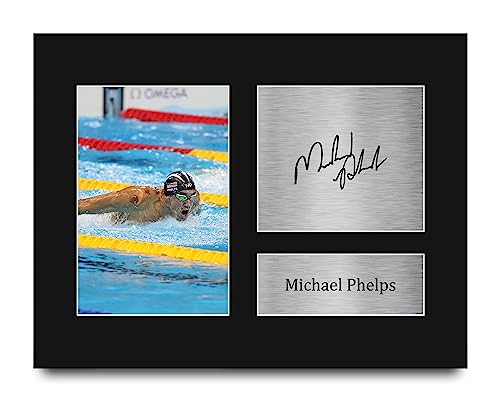 HWC Trading Michael Phelps Swim Team USA Gifts Printed Signed