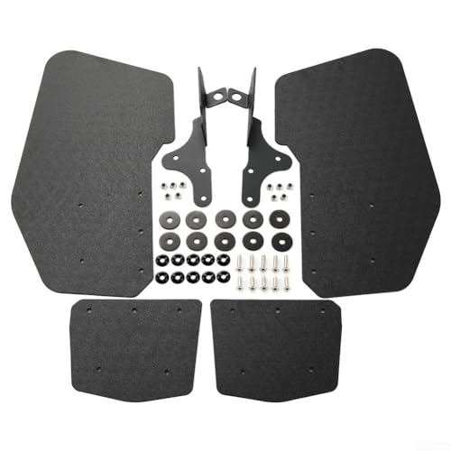 Guardabarros trasero negro ABS para protección contra salpicaduras para Polaris para Rzr Pro R 2022 2023 2024, kit de protección para vehículos todoterreno, par de accesorios