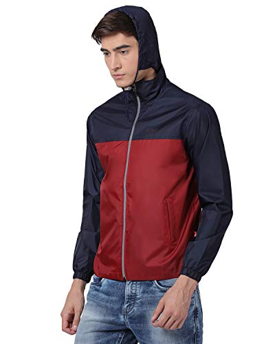 Image of Plutus Men's Windproof Hooded Water Resistant Windbreaker