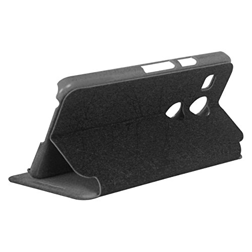 Image of Heartly Premium Luxury PU Leather Flip Stand Back Case Cover for LG Nexus 5X LG-H791 / Nexus 5 2015 - Best Black (Not for LG Nexus 5)