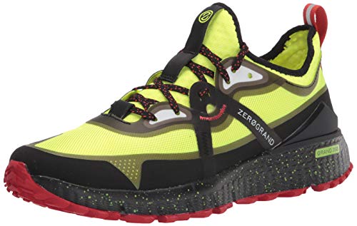 Cole Haan mens Zerogrand Overtake All Terrain Wr Cross Trainer, Safety Yellow/Black Wr/Black With Speckle-molten Lava, 7 Wide US