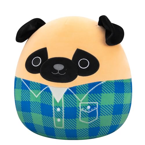 Squishmallows SQCR06622 - Prince der Mops 30 cm, offizielles Jazwares Plüsch, superweiches Kuscheltier