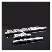 Amazon.co.jp: フルート 銀メッキフルート16穴開閉穴兼用学生プロ