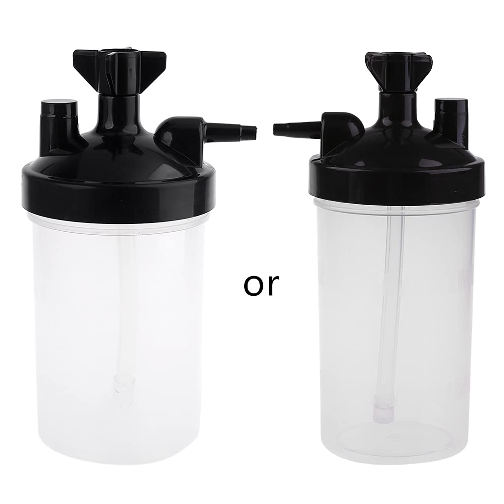 hokojix Humidifying Cup Humidifier Water Bottle for Oxygen Regulator High Flows Oxygen Bubbler Bottle for Oxygen Concentrators