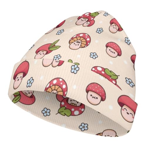 Cute Strawberry Pattern Kids Beanie Hat for for Girls Boys Children Cap Winter Knitted Chemo Cancer Headwear Accessories Gifts Decoration