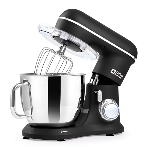 Image of Kitchen in the box 7QT 900W 10-Speed Stand Mixer, Tilt-Head Kitchen Electric Mixer with Dough Hook, Whisk & Flat Beater(Onyx Black)