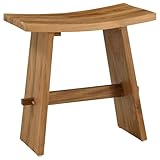 【Wichtige Highlights】 Dieser Hocker hat viele attraktive Features für moderne Nutzer. Die massive Teakholz-Konstruktion sorgt für Langlebigkeit und ein zeitloses Aussehen. Eine dicke, geschwungene Sitzfläche bietet Komfort, während abgerundete Kanten für Sicherheit und Stil sorgen. Die verstärkte Unterstützung sorgt für Stabilität und passt in jede Badezimmergröße. Zusammen schaffen diese Merkmale einen zuverlässigen, stilvollen Hocker, der die täglichen Routinen bereichert.