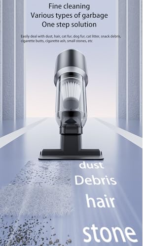 GRANDx Handheld Vacuum Cleaner Cordless, 15000Pa Powerful Suction, Portable and Lightweight Car Vacuum Cleaner, Wireless Car Cleaner Used for Pet Hair, Car, Home, Office, Kitchen, Stairs - Image 8