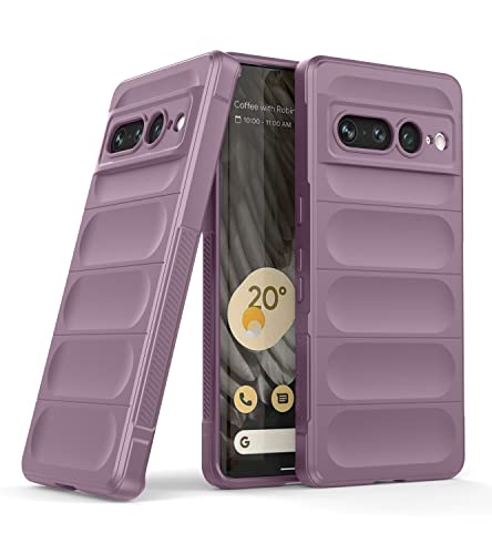 Image of Amazon Brand - Solimo Mobile Cover for Google Pixel 7 Pro 5G (Silicone Lavender)