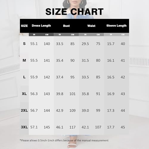 Image of PinkPatty Women's Casual 3 /4 Sleeve Polo V Neck Bodycon Maxi Dress | Semi formal, modest style, long fitted, versatile for church, work, business, office and daily wear
