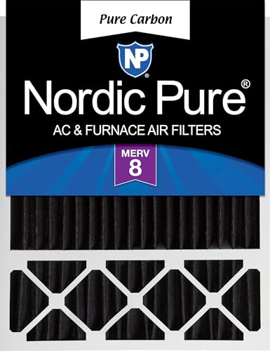 Image of Nordic Pure 20x25x5 Honeywell /Lennox Replacement MERV 8 Air Filter 1 Pack | Actual Size: 19 7 /8 x 24 7 /8 x 4 3 /8 Made in USA, Pleated HVAC Odor Filtration, Pet, Cooking & Household Smell Control
