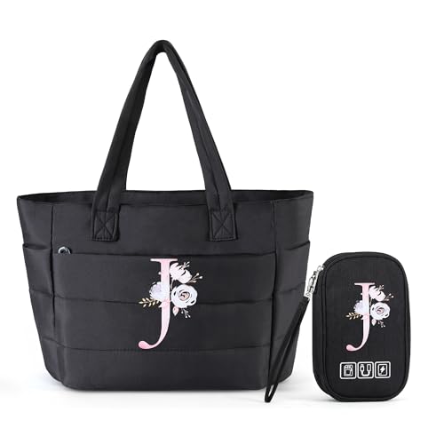 Personalized Initial Tote Bag for Women